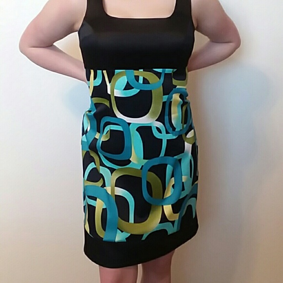 Dress Barn Geometric Patterned Dress - Picture 2 of 6